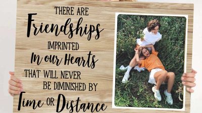 Personalized Friend Moving Away Gift, Long Distance Bestie Photo Canvas ...